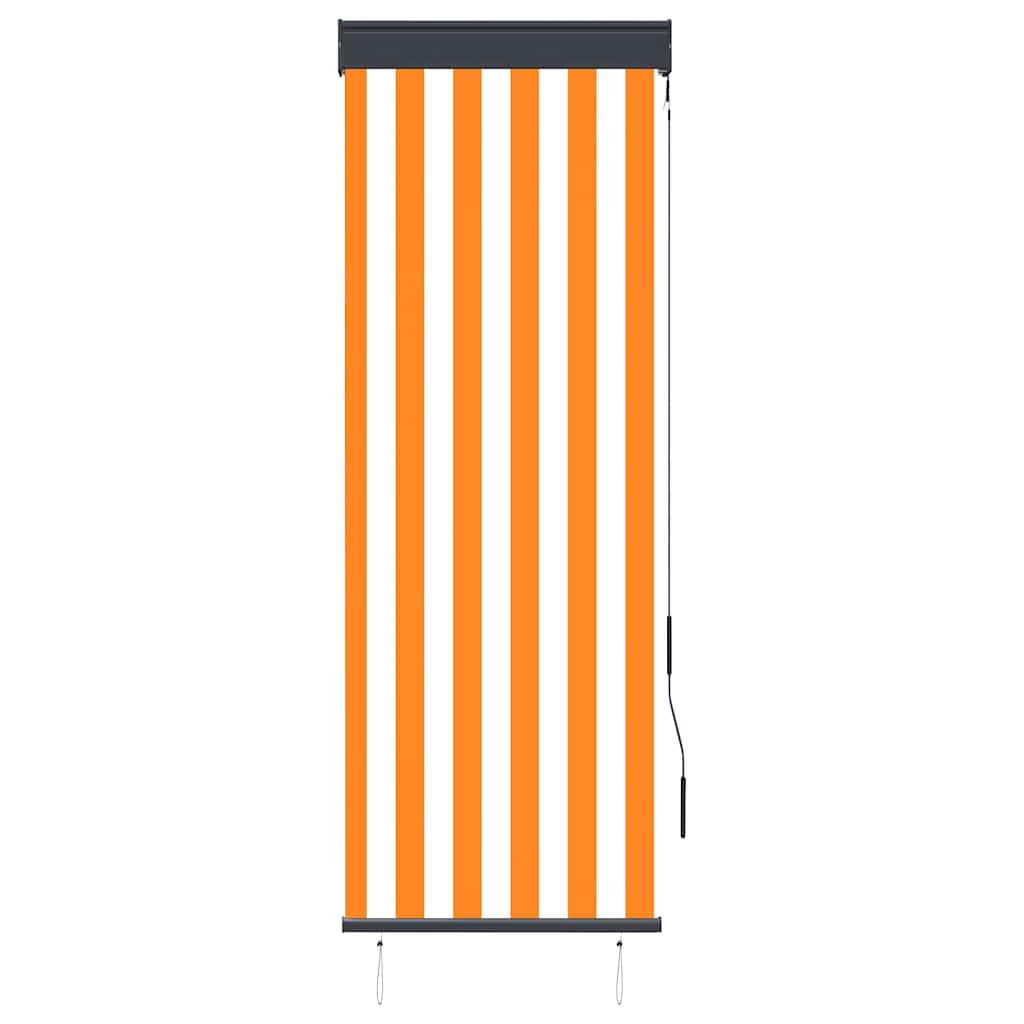 Vidaxl outdoor roller blind 60x250 cm white and orange