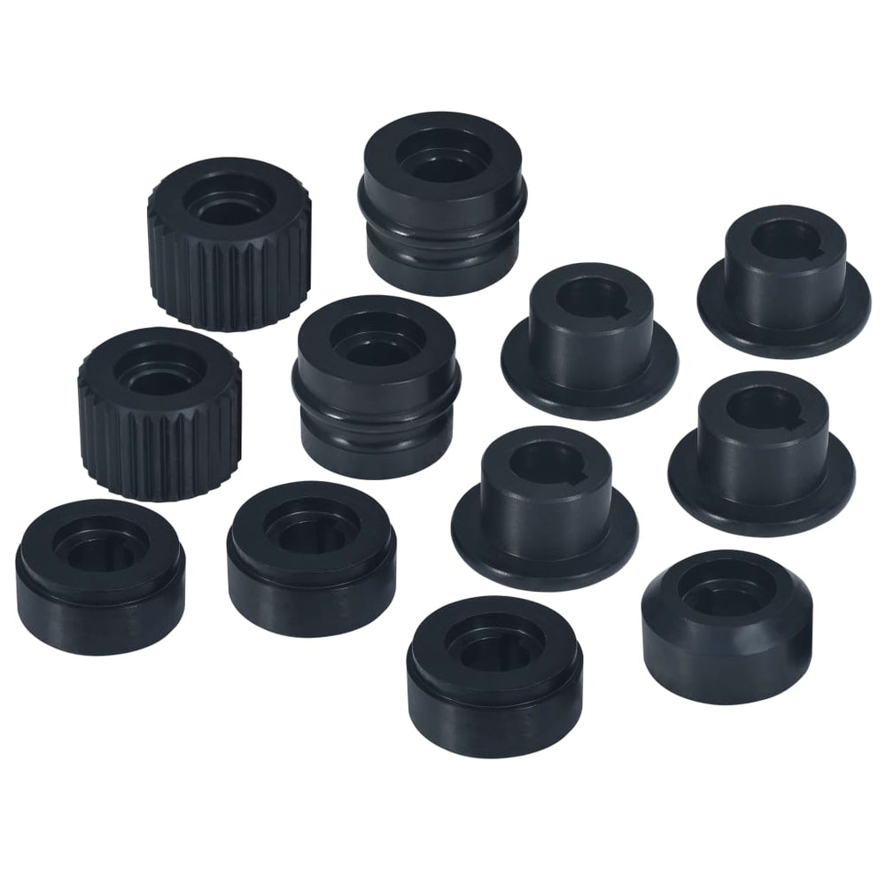 Vidaxl flange nuts for tube beading machine 12 pcs steel