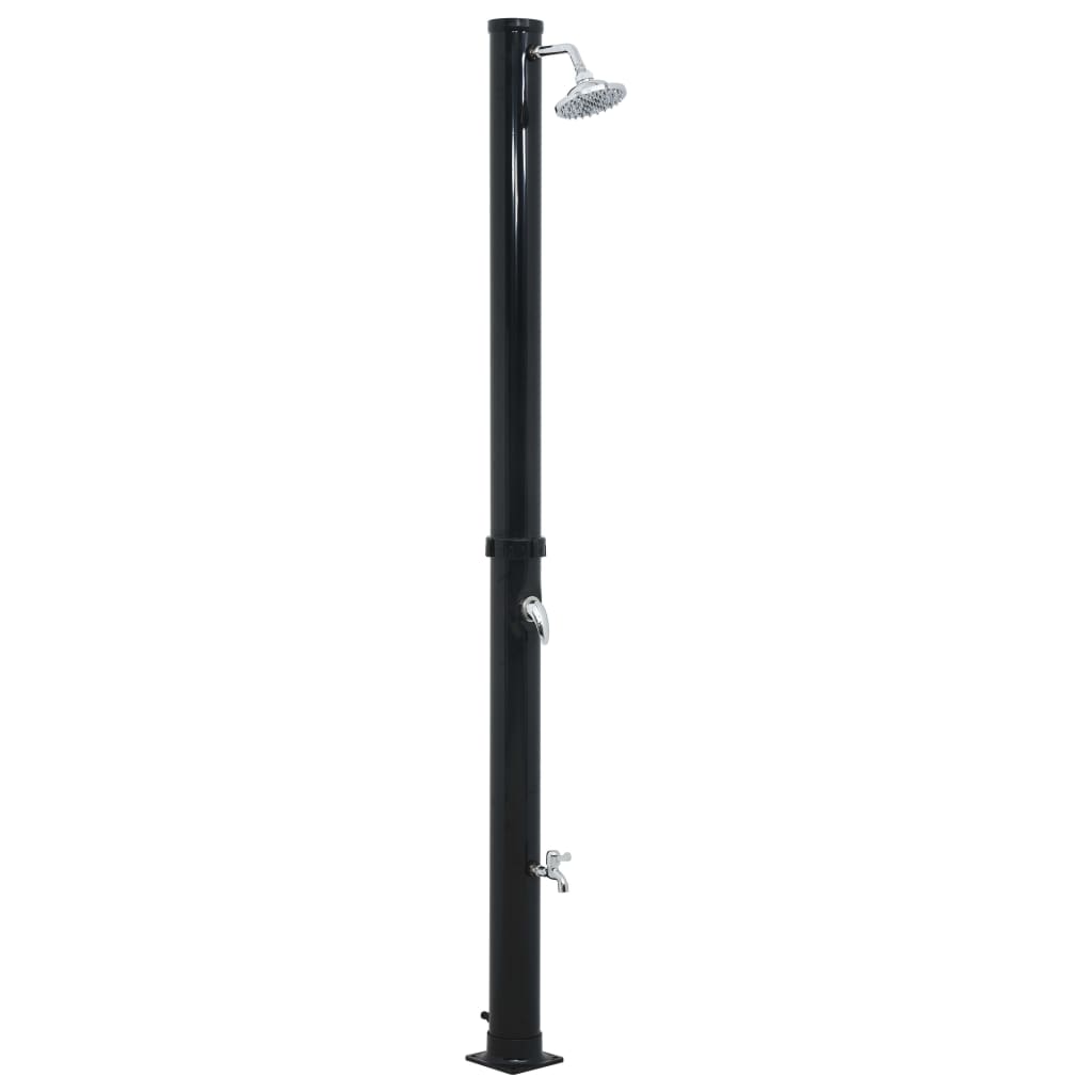 Vidaxl solar shower 20 l 220 cm black