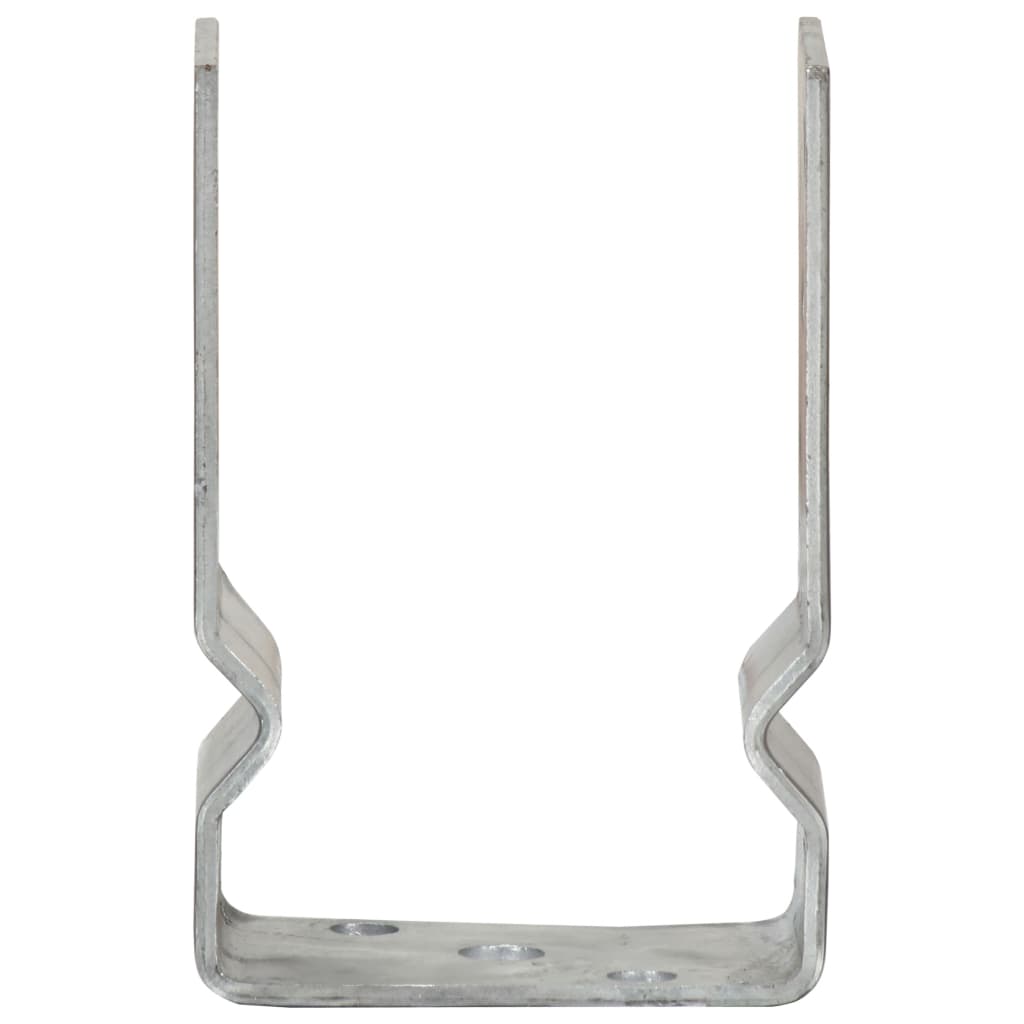 Vidaxl ground anchors 6 pcs 9x6x15 cm galvanized steel silver-colored