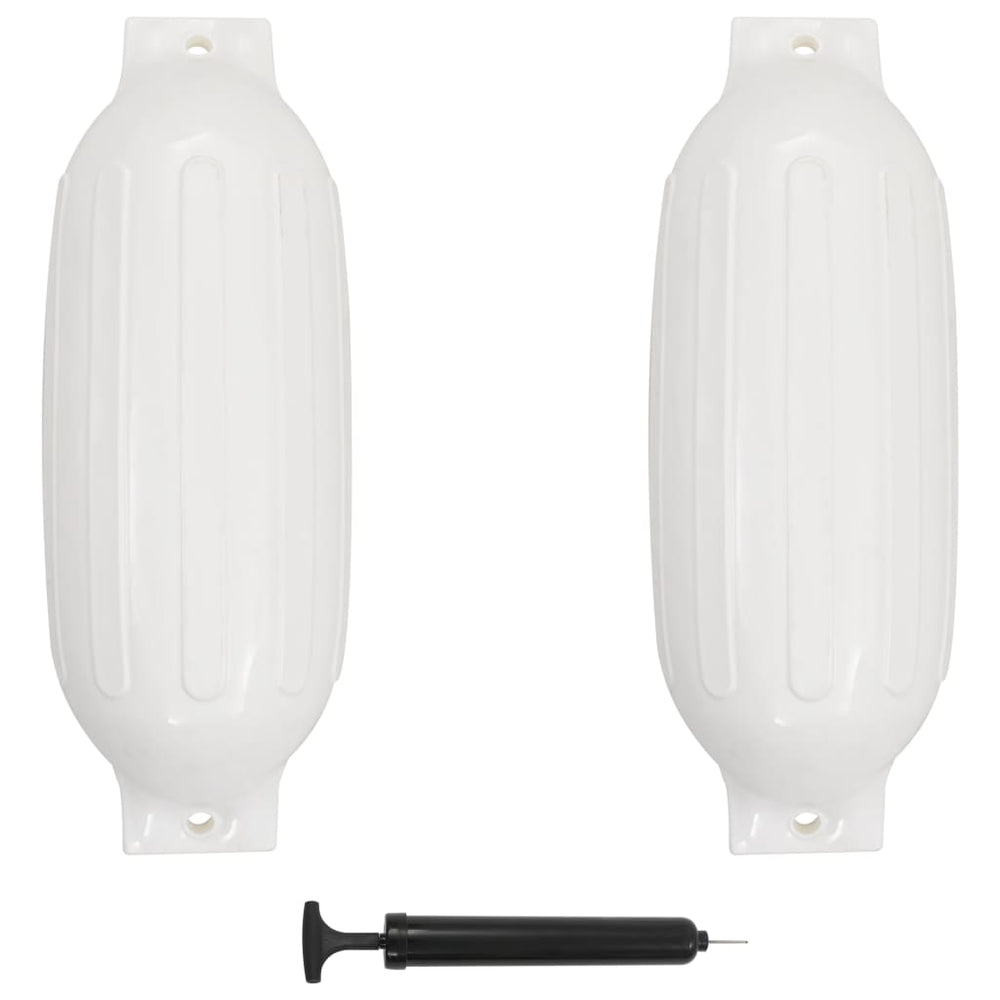 Vidaxl BootStoot -Kissen 2 PCs 69x21.5 cm PVC Weiß