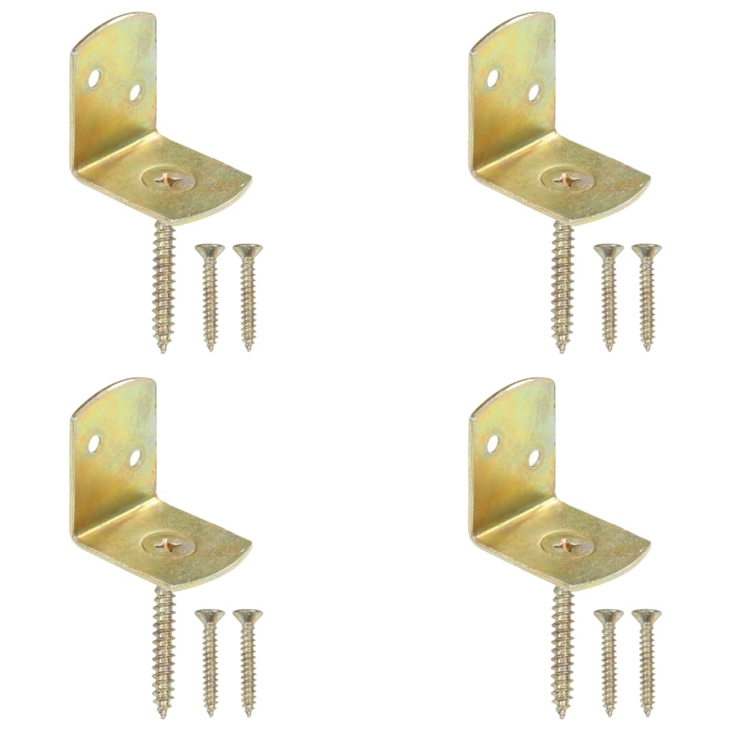 Vidaxl HEK Panel-Klammern 4 PCs L-Form-verzinktes Metall