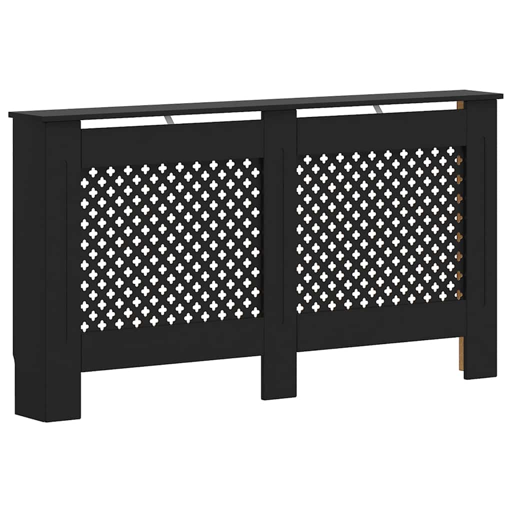 Vidaxl Radiatorom Construction 152x19x81.5 cm MDF nero
