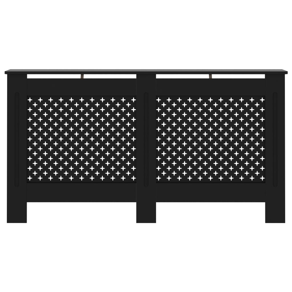 Vidaxl radiator cover 152x19x81.5 cm MDF black