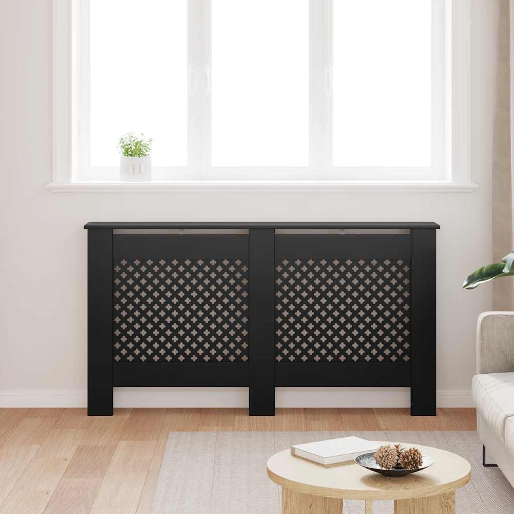 Vidaxl Radiatorom Construction 152x19x81.5 cm MDF nero