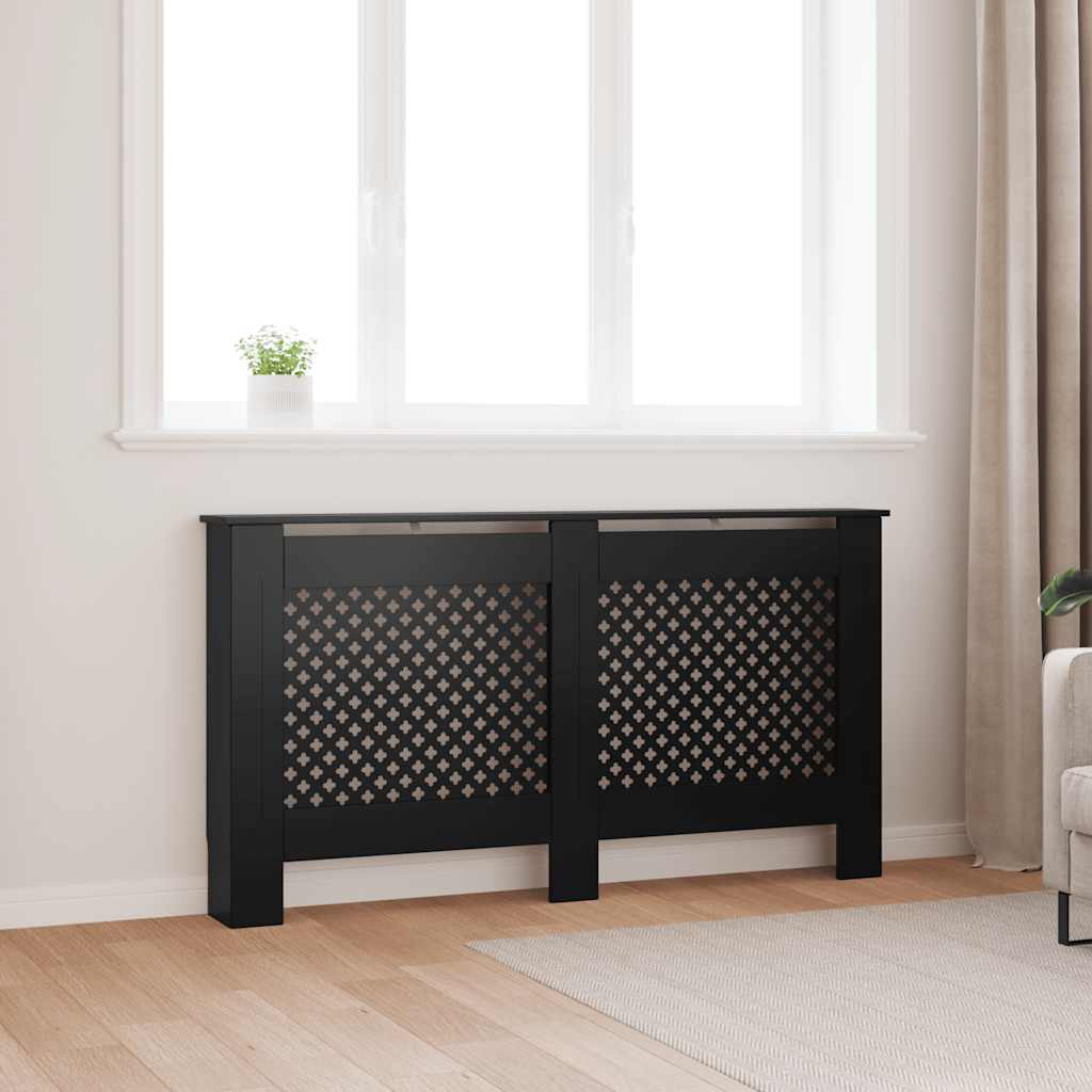 Vidaxl Radiatorom Construction 152x19x81.5 cm MDF nero