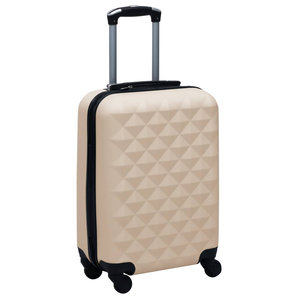 Vidaxl hard suitcase abs gold-colored