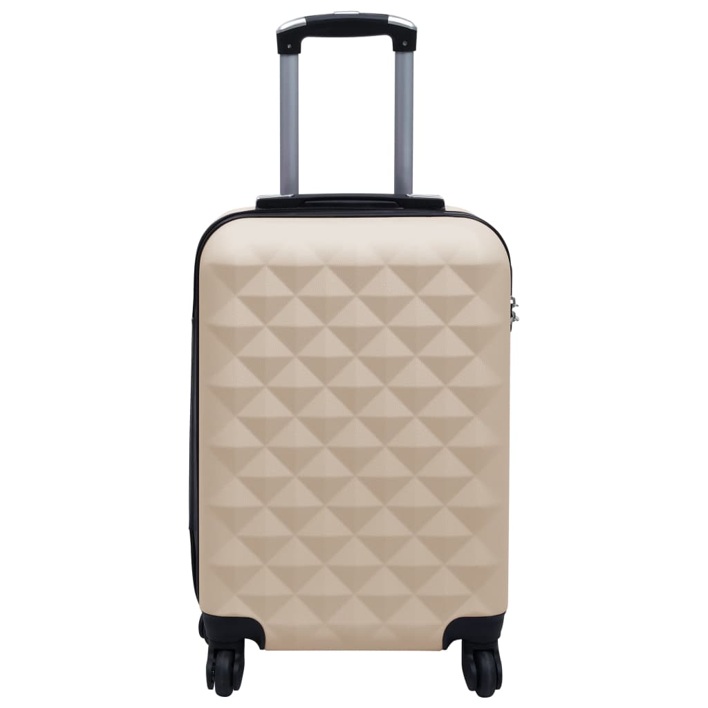 Vidaxl hard suitcase abs gold-colored