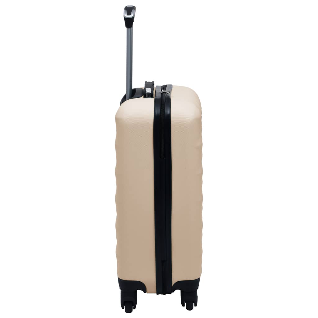 Vidaxl hard suitcase abs gold-colored