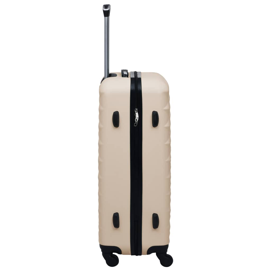 Vidaxl Hard Suitcase ABS Gold colored