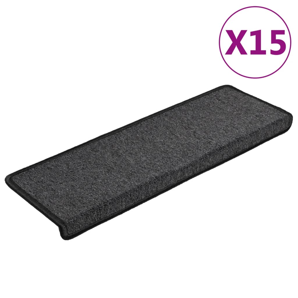 Mattes d'escalier Vidaxl 15 ST 65X21X4 CM ANTHRACITE ENDE