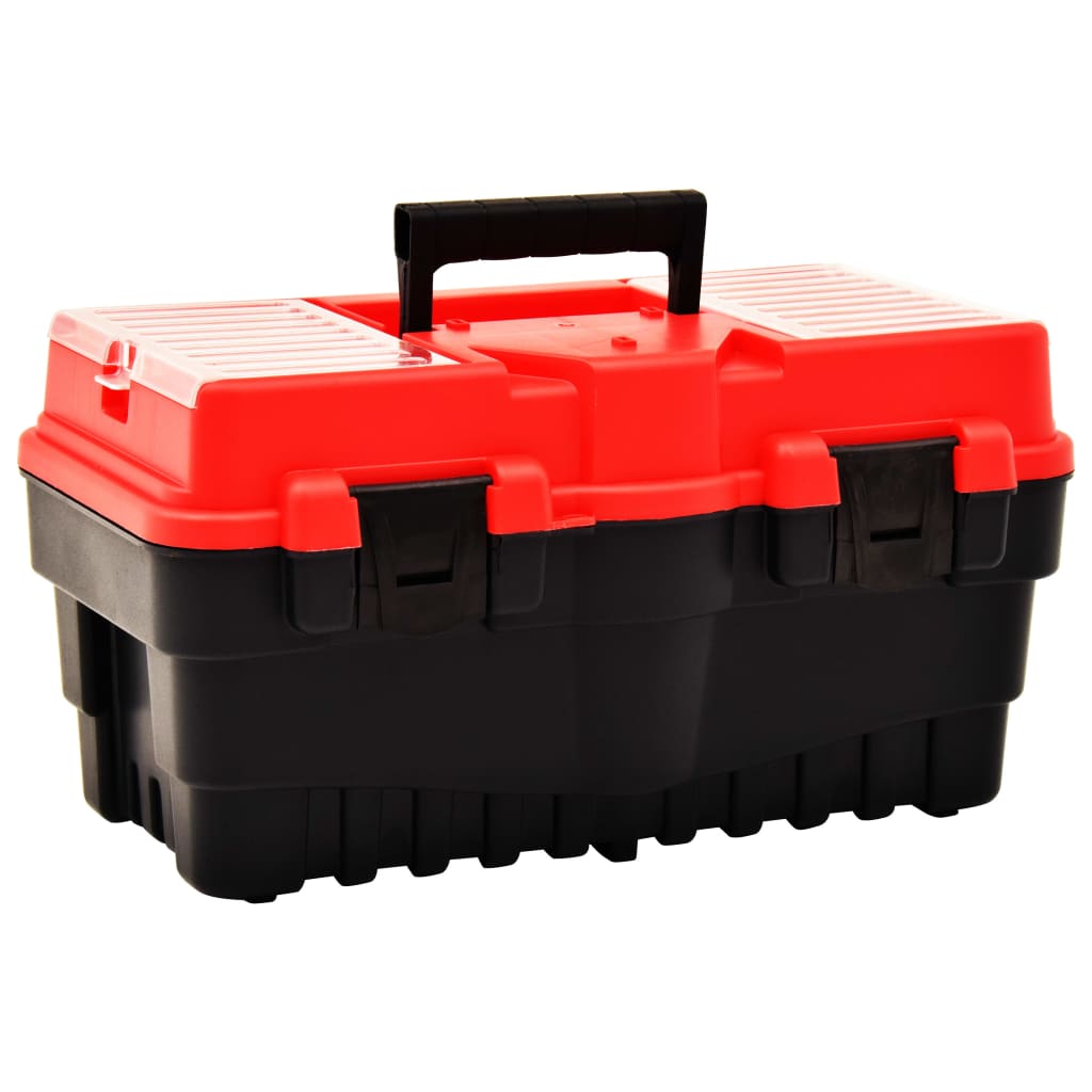 Vidaxl Toolbox 462x256x242 mm Kunststoff rot
