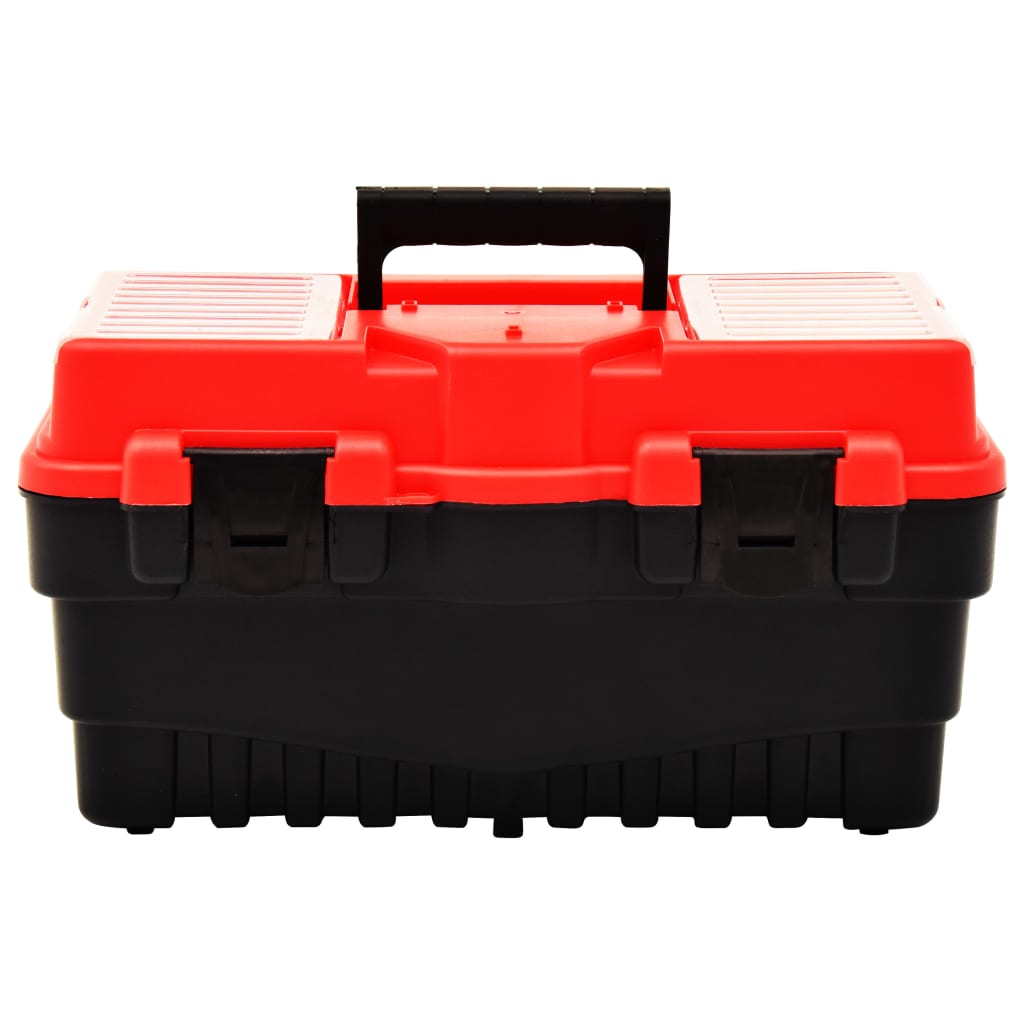 Vidaxl Toolbox 462x256x242 mm Kunststoff rot