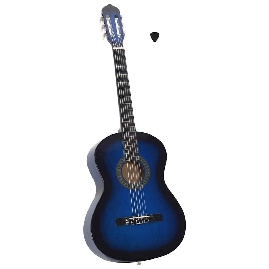 Vidaxl Guitar Classic Anfänger 4 4 39 Lindenhout Blau