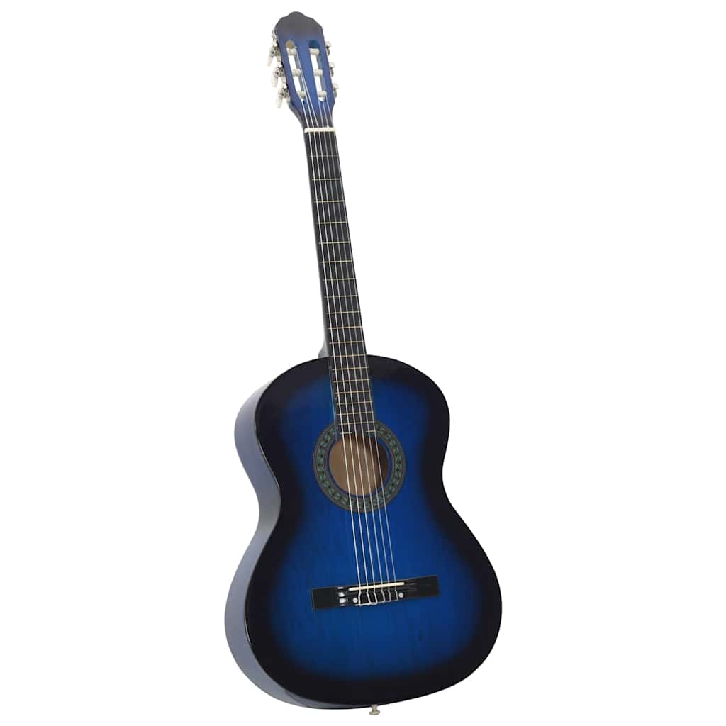 Vidaxl 12-teiliges Gitarrenset klassischer Anfänger 4 4 39 Blau