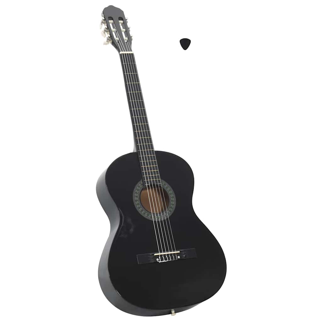 Vidaxl Gitarre Classic Anfänger 4 4 39 Lindenhout Schwarz