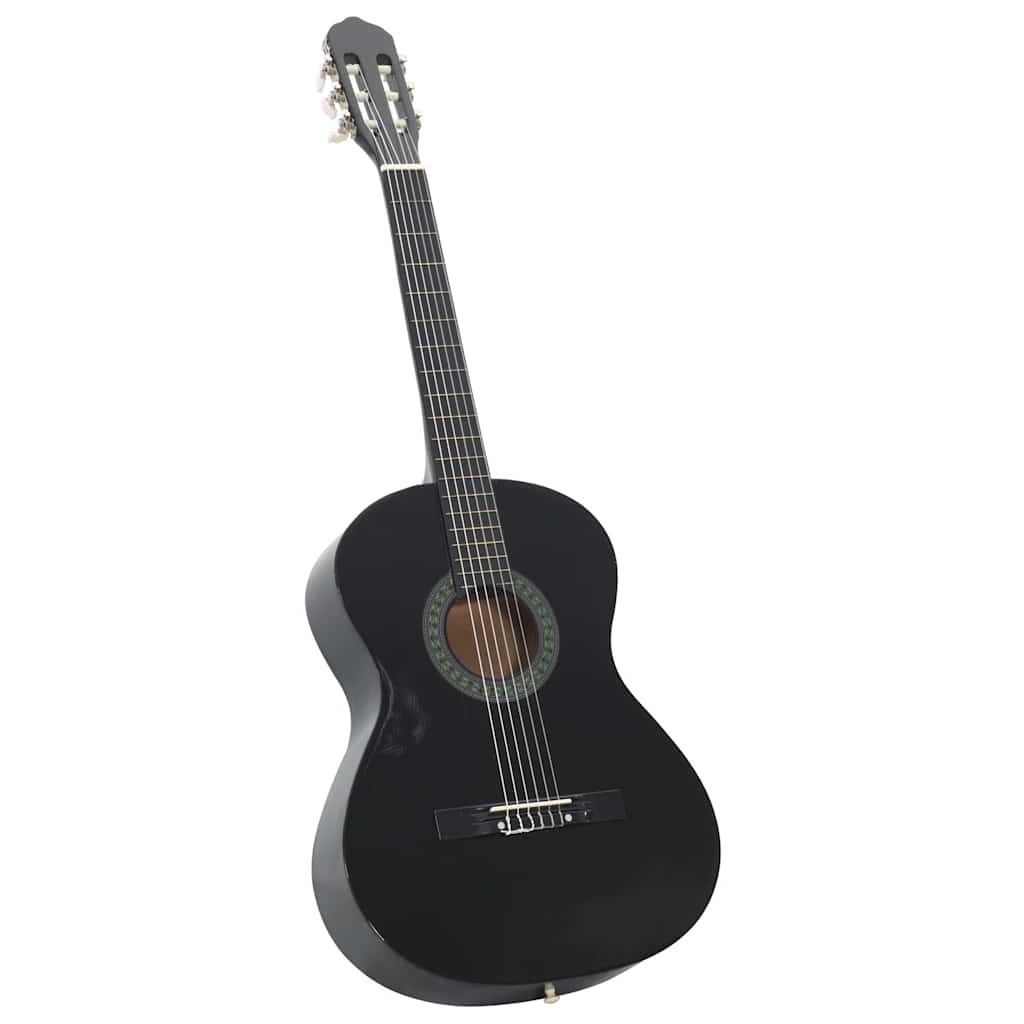 Vidaxl Gitarre Classic Anfänger 4 4 39 Lindenhout Schwarz