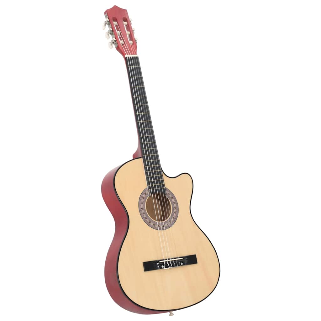 VIDAXL 12-teiliger Gitarrenset Cutaway mit 6 Saiten Western Acoustic 38