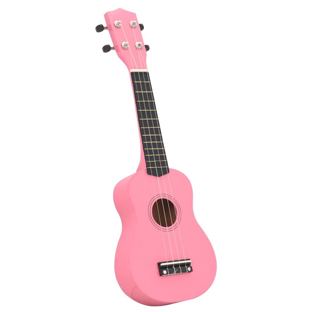 Vidaxl ukuleleset con borsa per bambini soprano 23 '' rosa