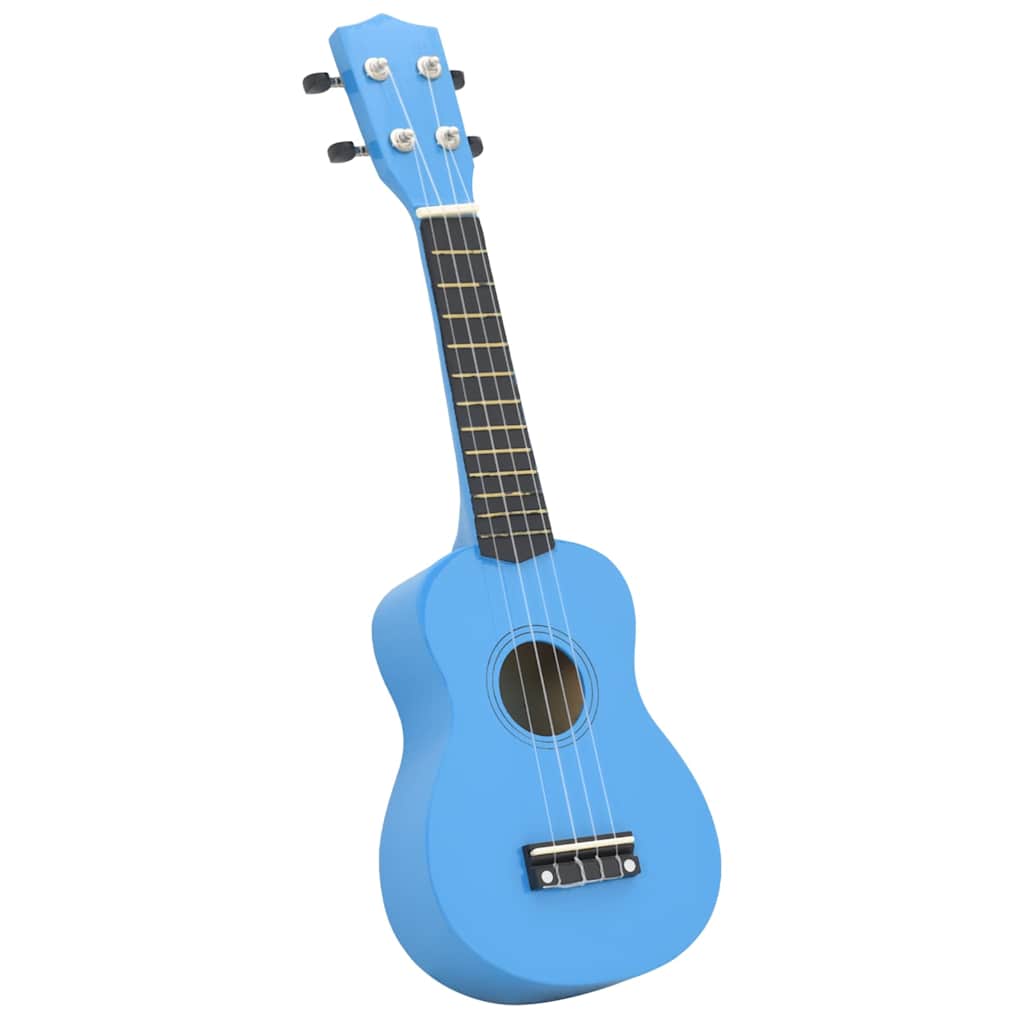 Vidaxl ukuleleset mit Tasche für Kinder Sopran 23 '' Blau