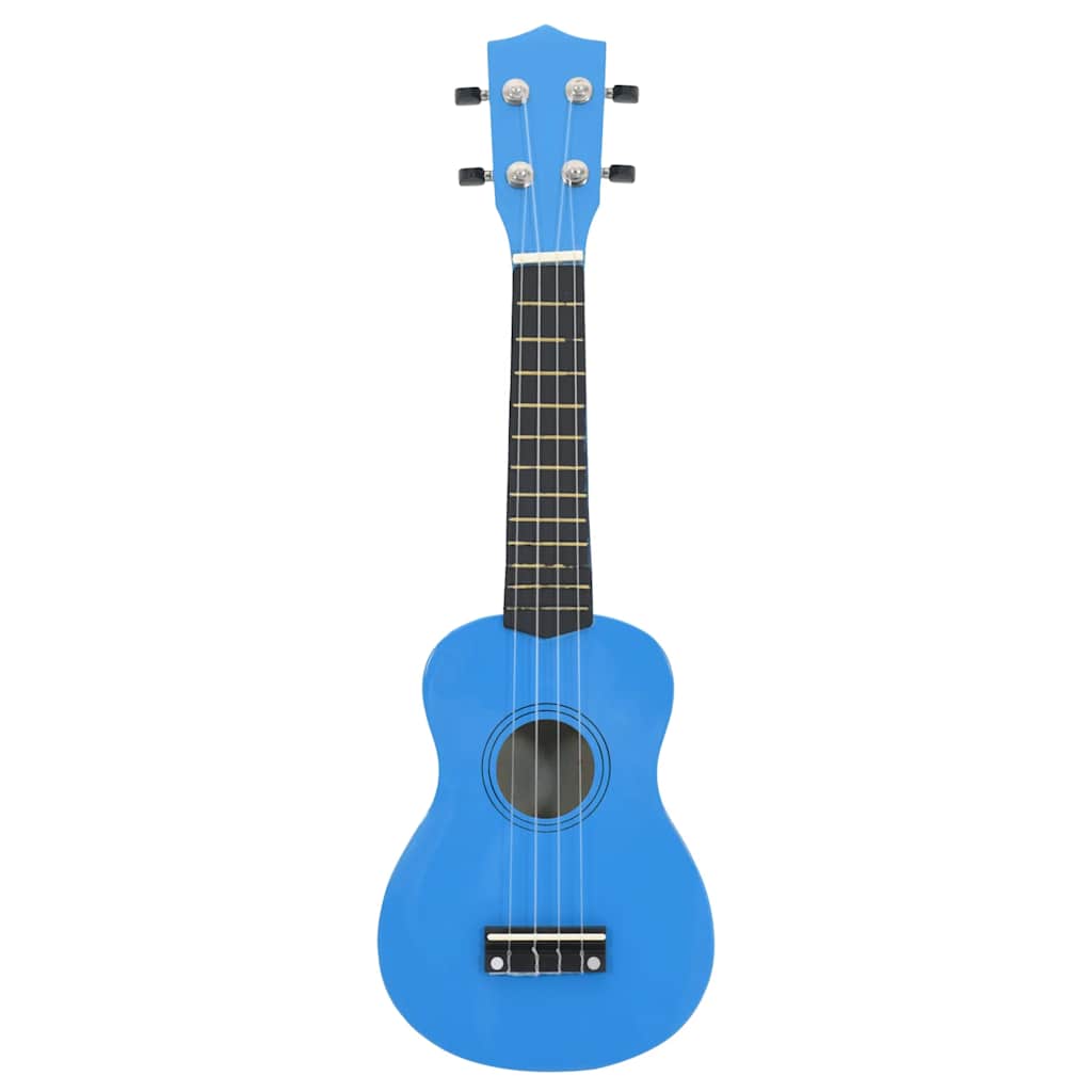 Vidaxl ukuleleset mit Tasche für Kinder Sopran 23 '' Blau