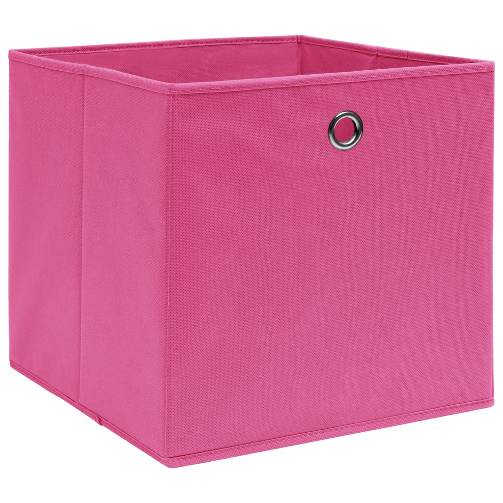 VIDAXL -Speicherboxen 4 PCs 32x32x32 cm Stoff rosa