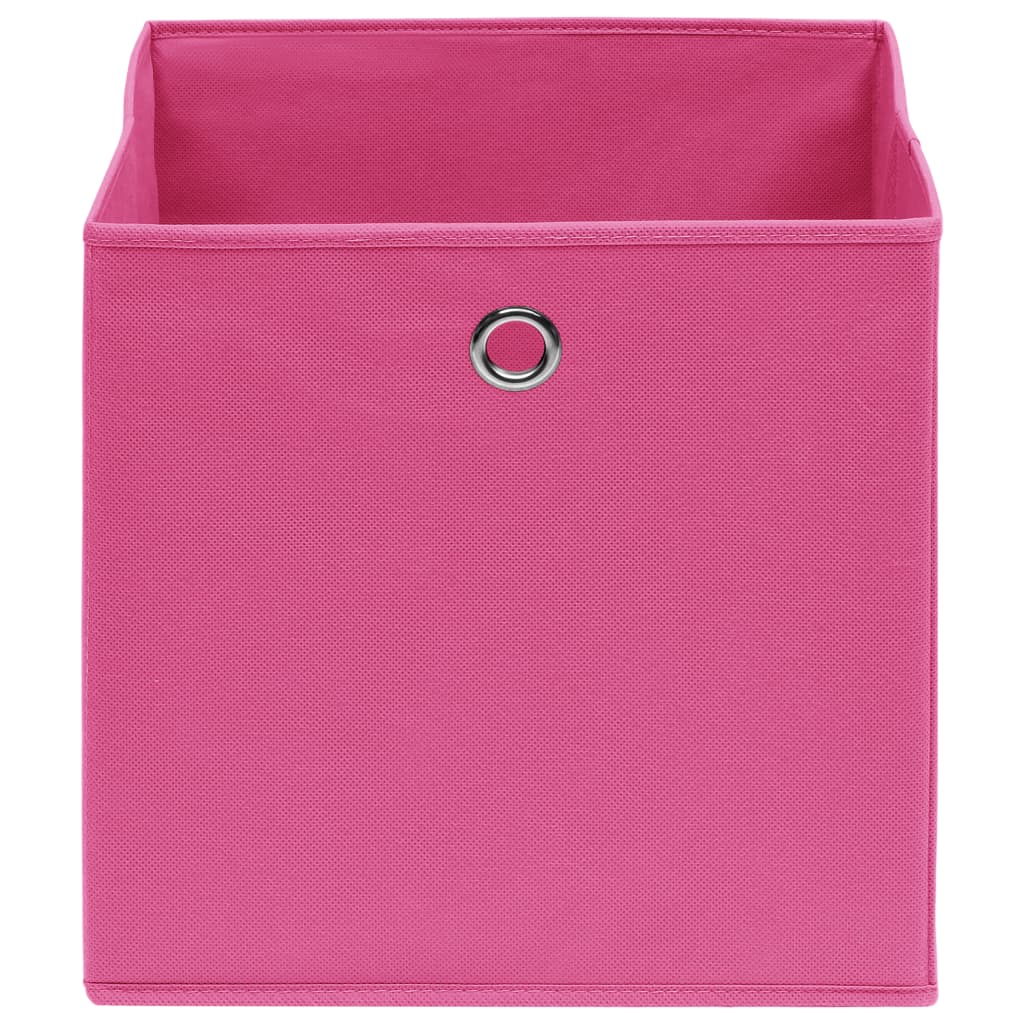 VIDAXL -Speicherboxen 4 PCs 32x32x32 cm Stoff rosa