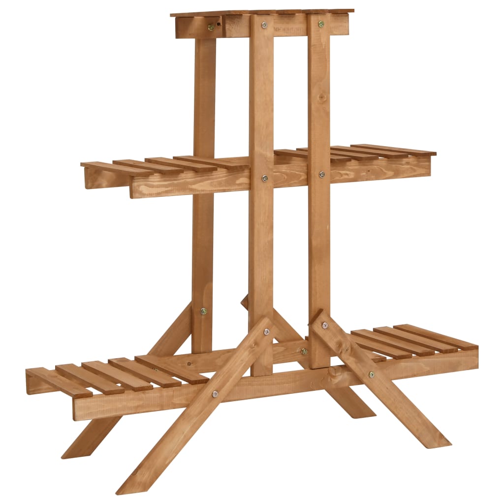 Vidaxl plant stand 83x25x83 cm pine wood