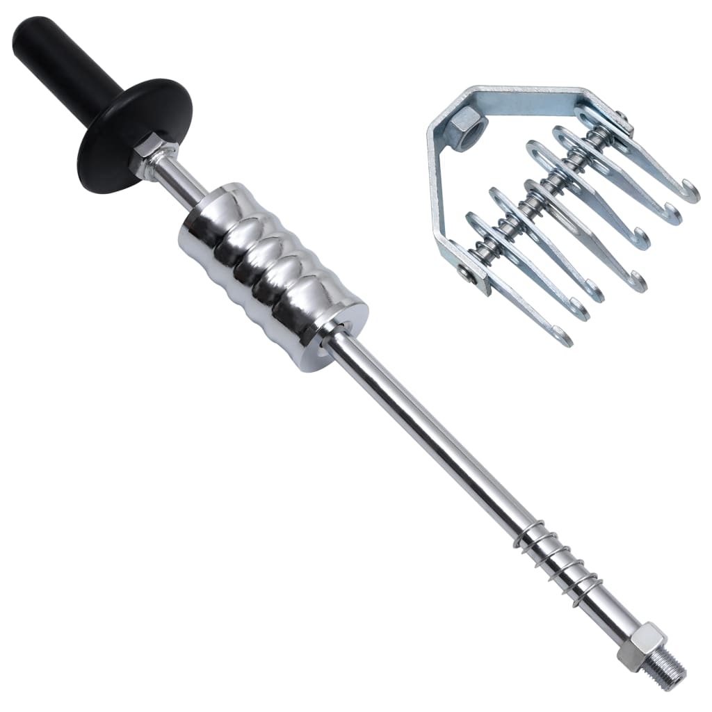 Vidaxl sliding hammer with multi claw 65 cm carbon steel