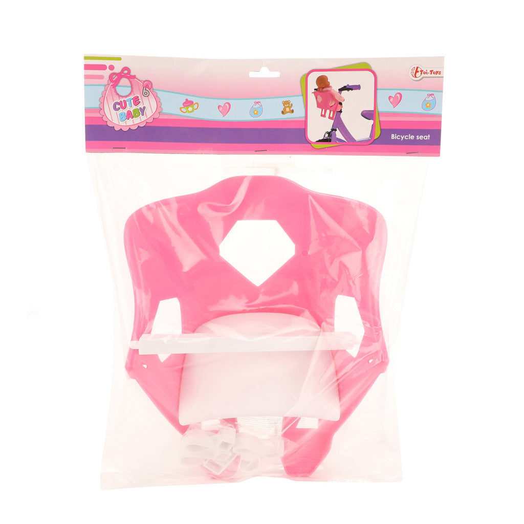 Cute baby doll bicycle seat pink
