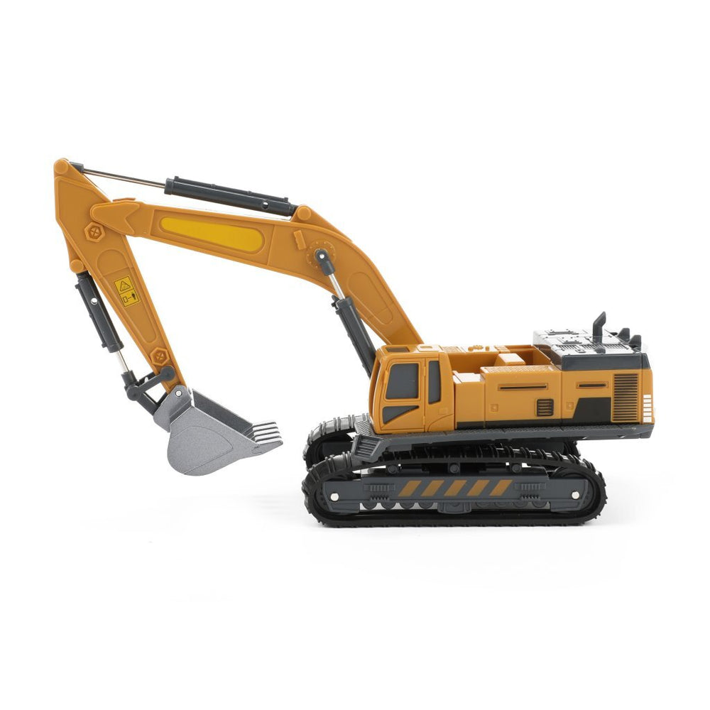 METAL Construction Vehicle Excavator with Tracks, 1:55