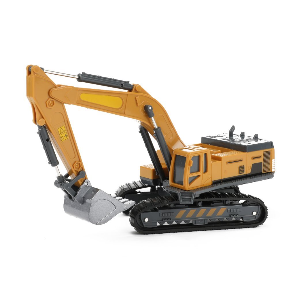 METAL Construction Vehicle Excavator with Tracks, 1:55