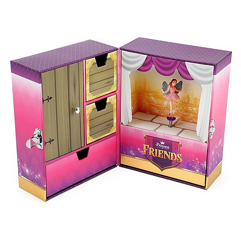 Princess friends music jewelry box