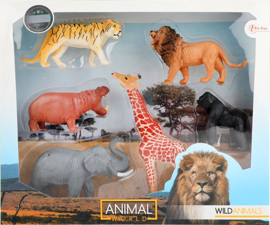 Animal world wild animals elephant lion tiger gorilla giraffe hippopotamus