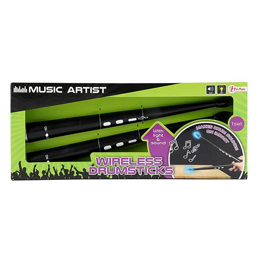 Music Artist Music Artist Baguettes de batterie sans fil + son + lumière