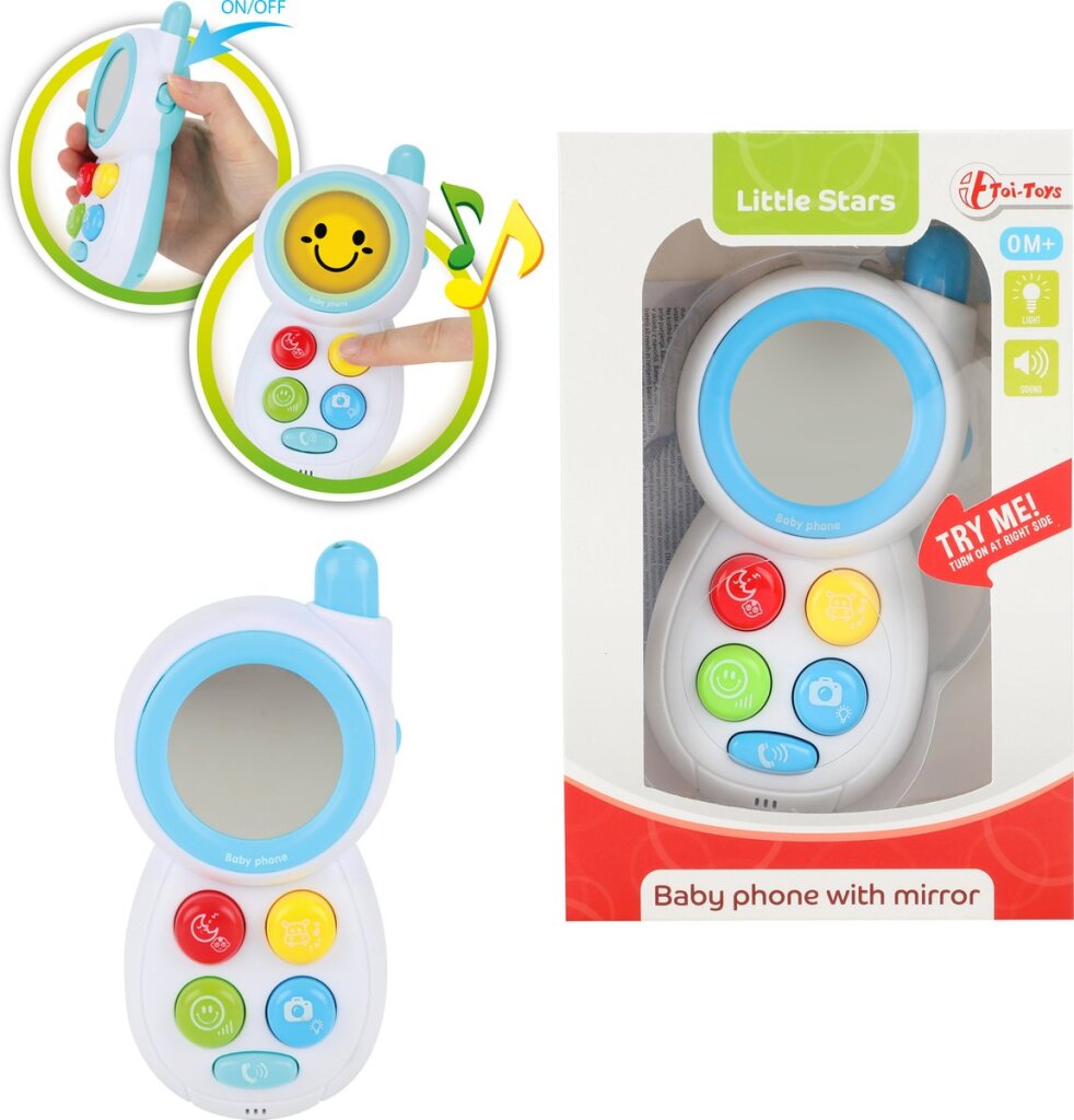 Little stars toi-toys baby phone junior 13cm white