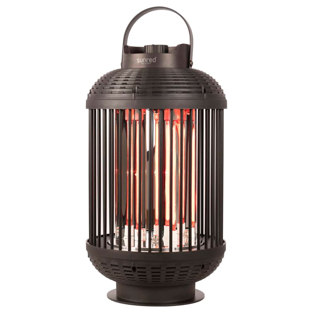 Sunred tafelverwarmer indox 1200 w halogeen zwart