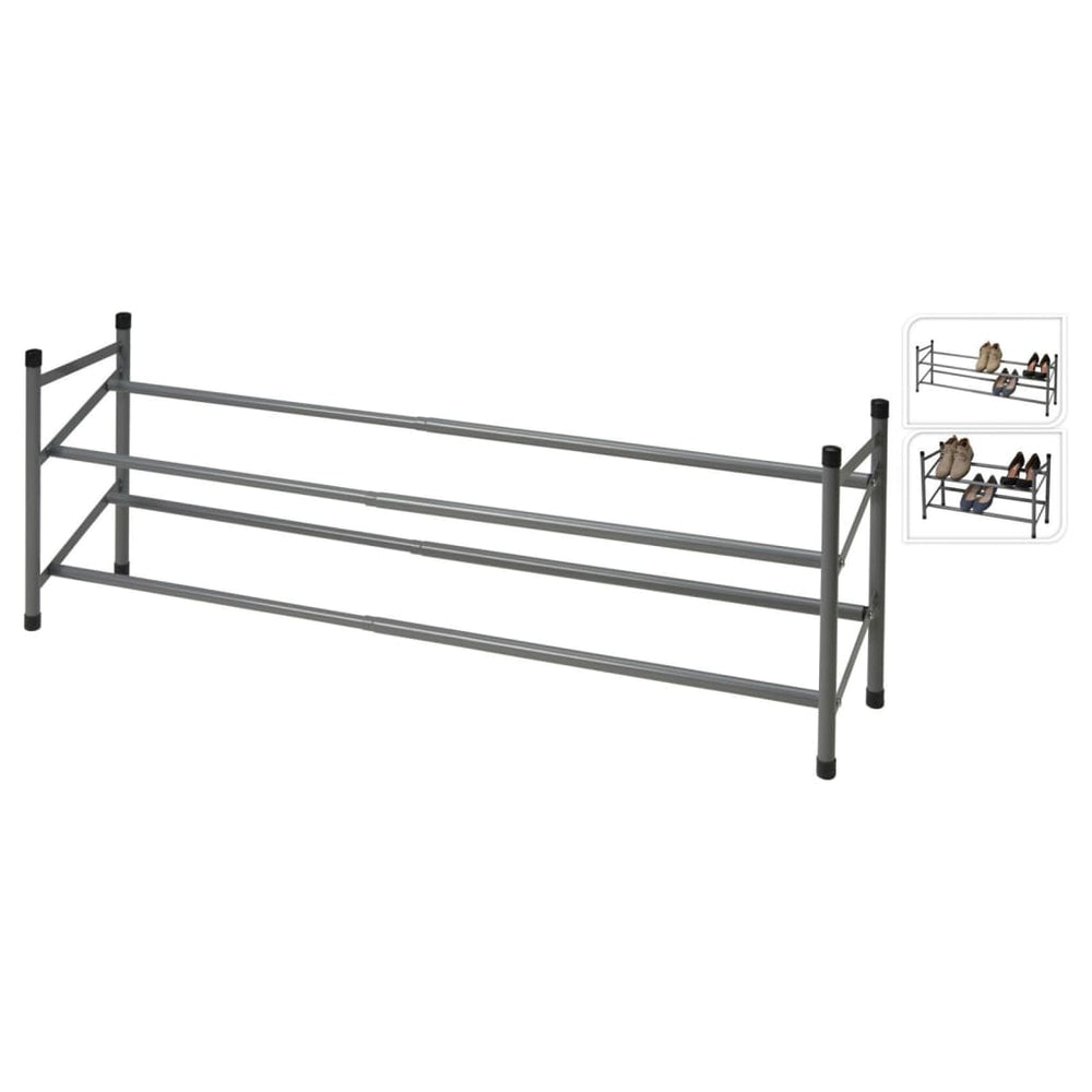 Aufbewahrungslösungsschuh Rack mit 2 Schichten (61,5-115) x23x38 cm