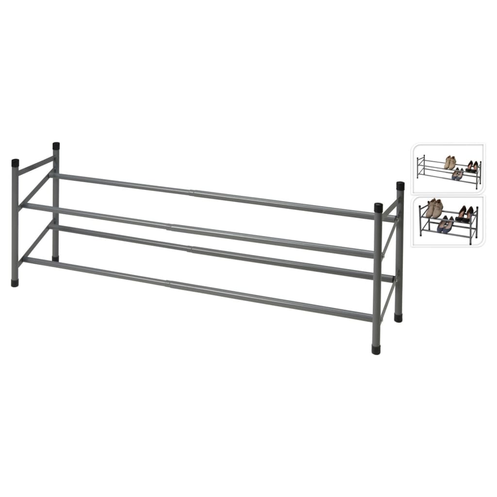 Aufbewahrungslösungsschuh Rack mit 2 Schichten (61,5-115) x23x38 cm