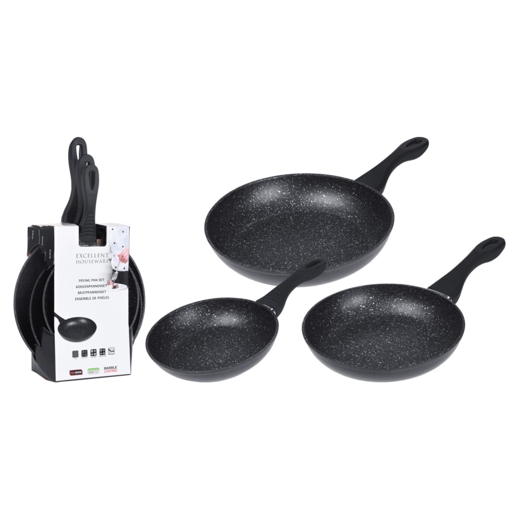Excellent Houseware Houseware 3-piece Frying Pan Set
