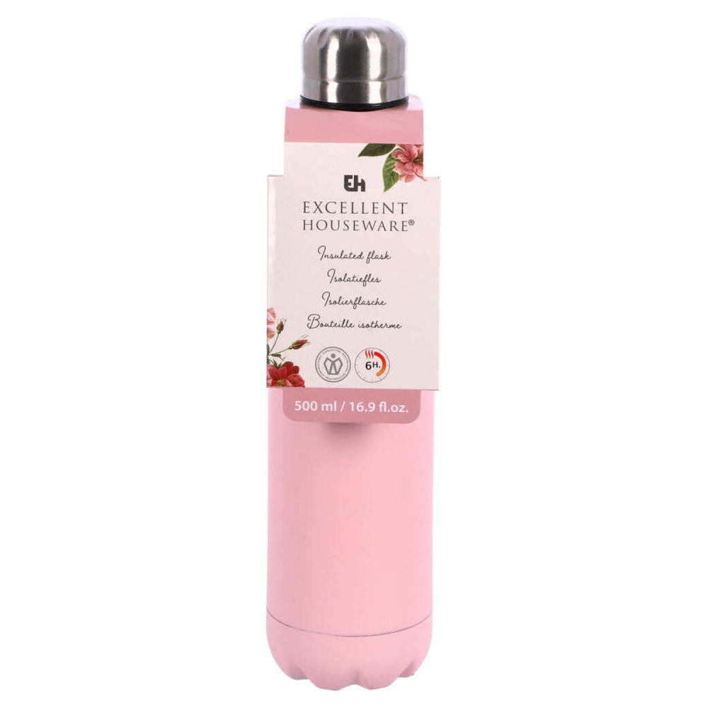 Excellent houseware insulated bottle 500ml 4 different versions
