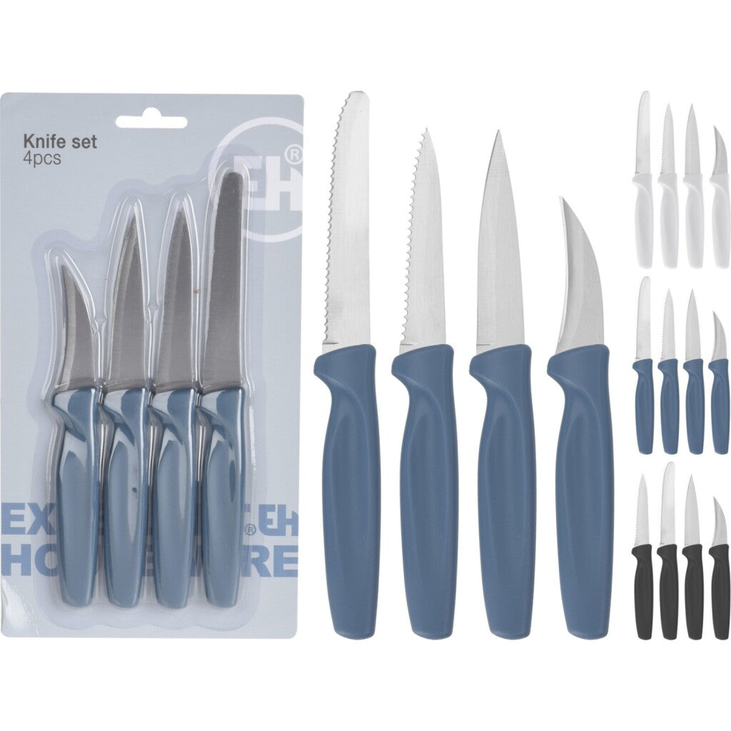 Excellent houseware 4-piece set of kitchen knives