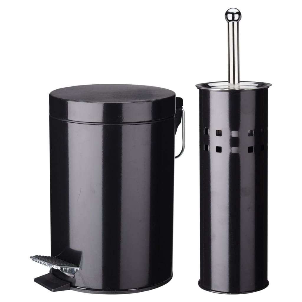 Excellent Houseware Houseware 2-piece Bathroom set stainless steel black