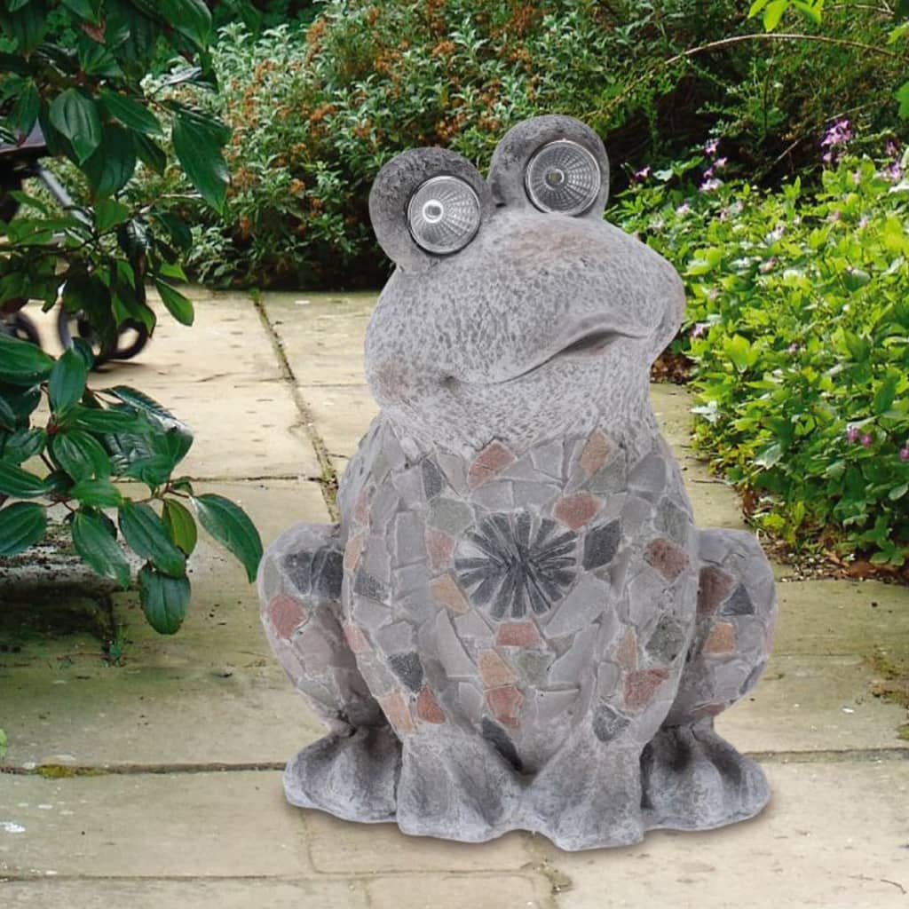 Prograrden Progarden Garden Decoration Frog mit Sonnenbeleuchtung Mgo