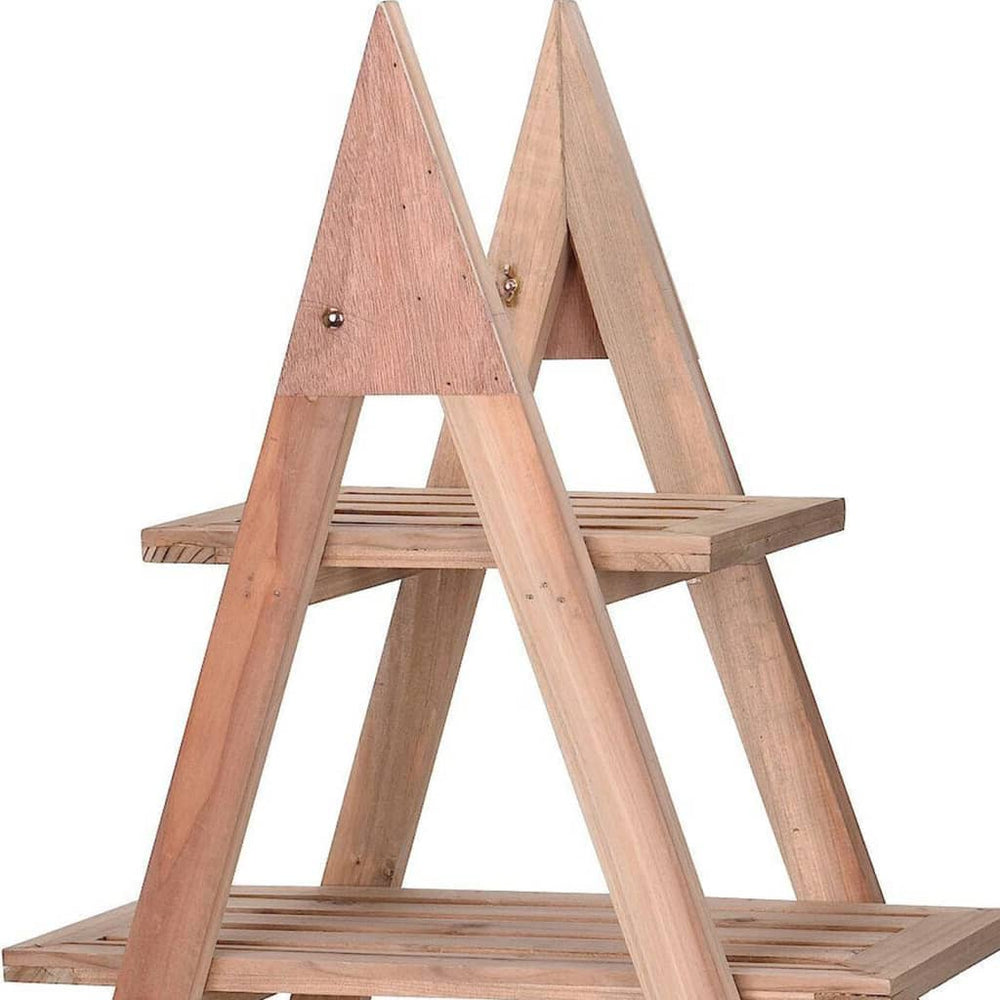 HS -Kollektion Hs Sammelanlage Rack mit 3 Stufen 48x32x79 cm Holz