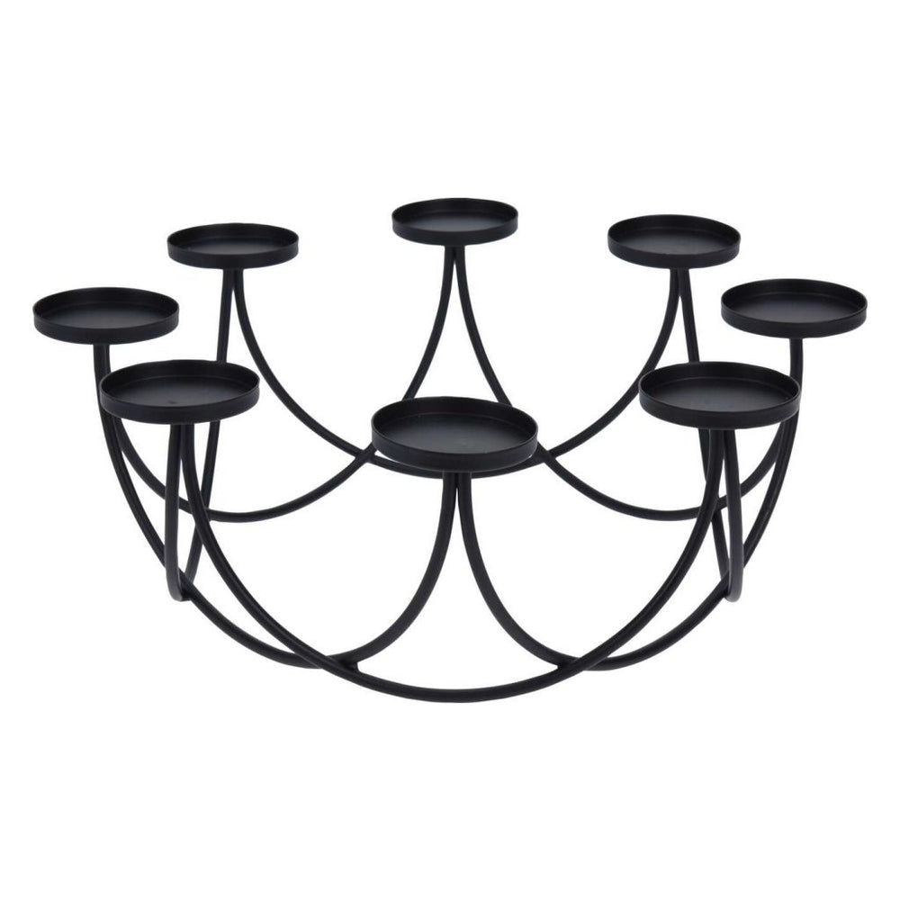 Hs Candlestick 30x12cm Dia Black
