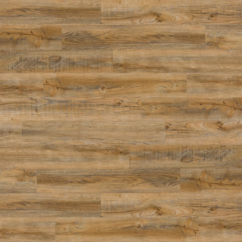 Wallart planks wood-look recycled oak vintage brown
