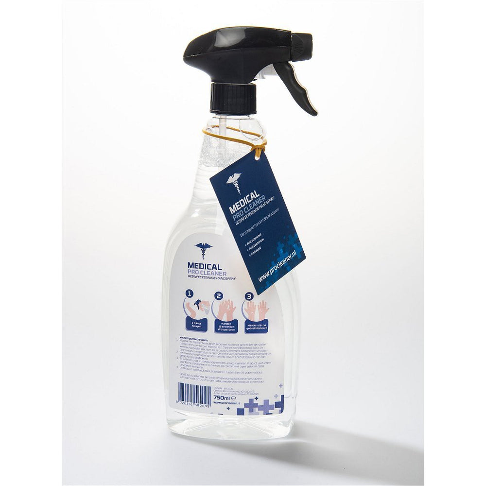 Medizinesch pro propper desinfizéierend Hand sprutzt 750 ml Box 10 Stécker