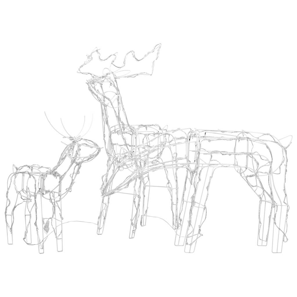 Vidaxl 3-piece Christmas lights reindeer 229 LEDs