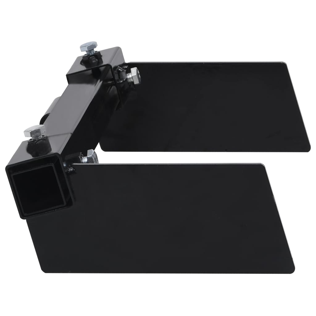 Vidaxl Snow Plow Adapter for Lawn Mower Black